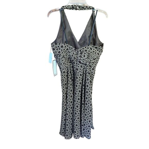 London Times Halter Dress Sz 12 Brown/Taupe NWT - Picture 2 of 9